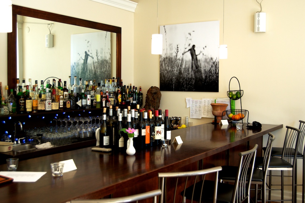 Wine and alcohol bar The wine and alcohol bar